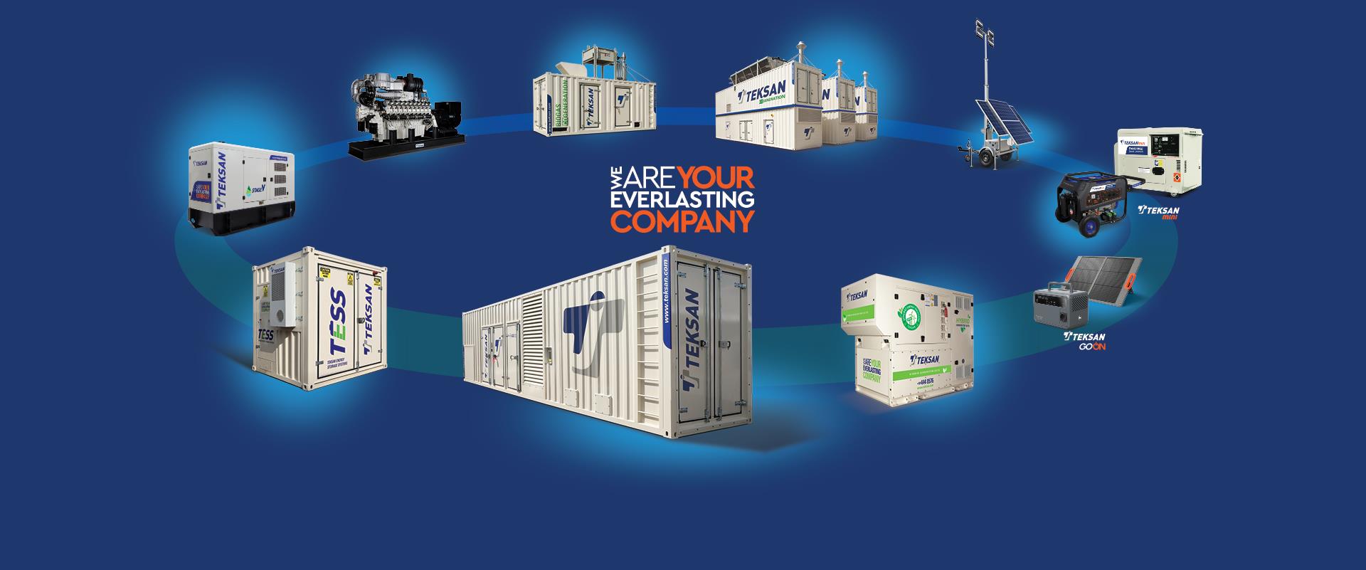 Teksan generator product range visual